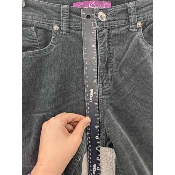 Gloria Vanderbilt Women's sz 12 Black Corduroy Bootcut Pants - Picture 13 of 13